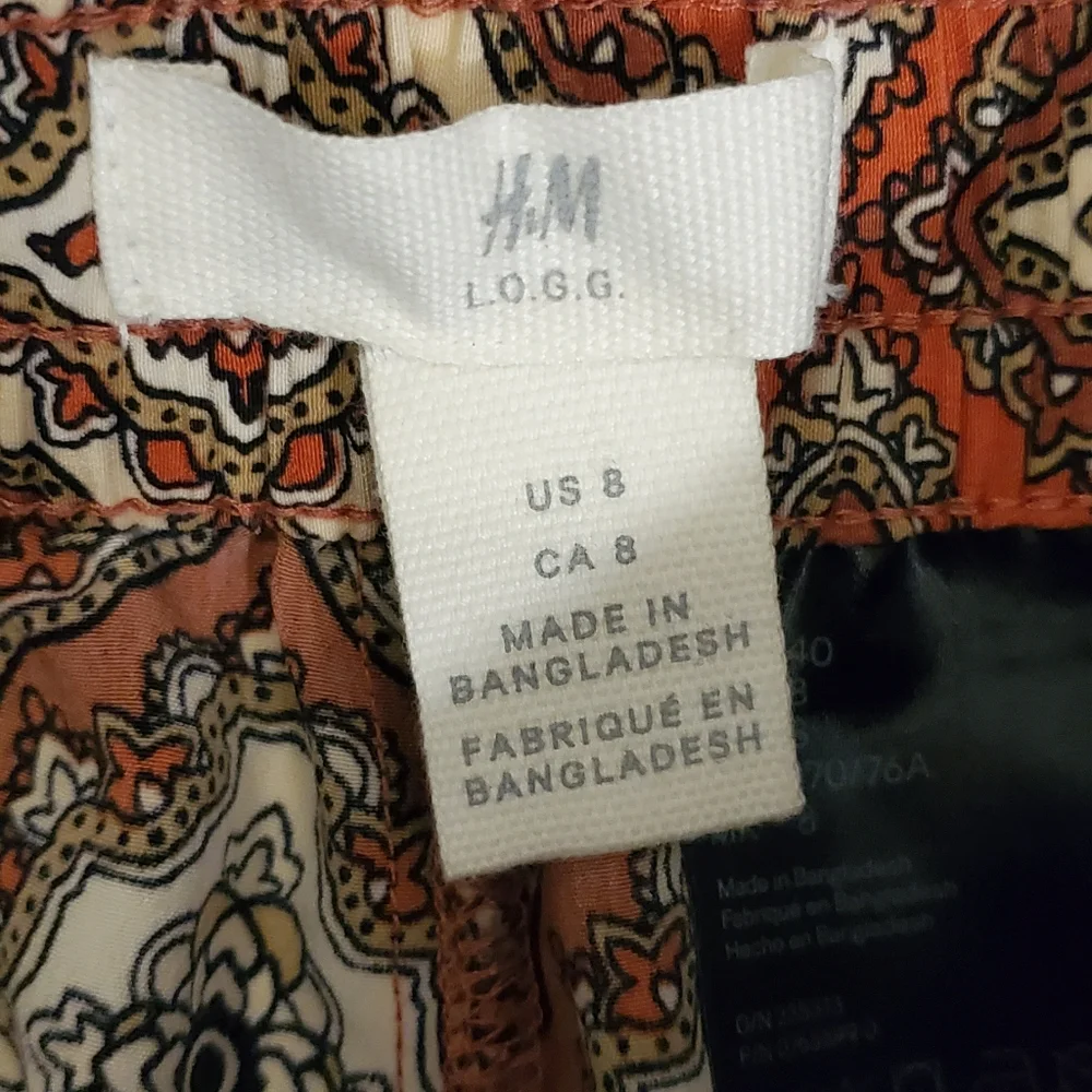 H&M orange multicolored